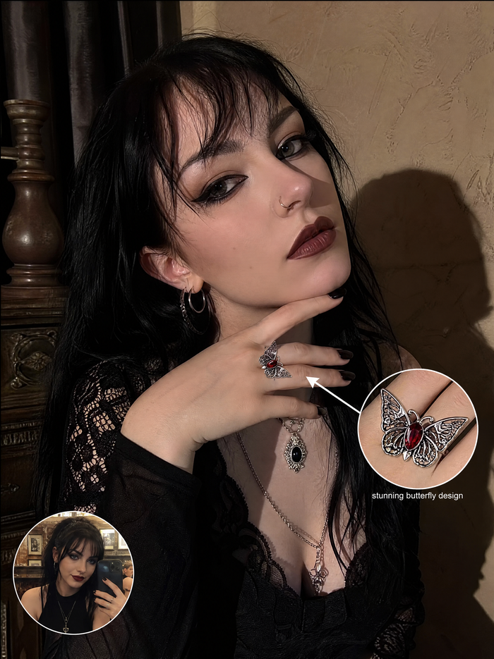 Elysium | Vintage-Inspired Butterfly Ring